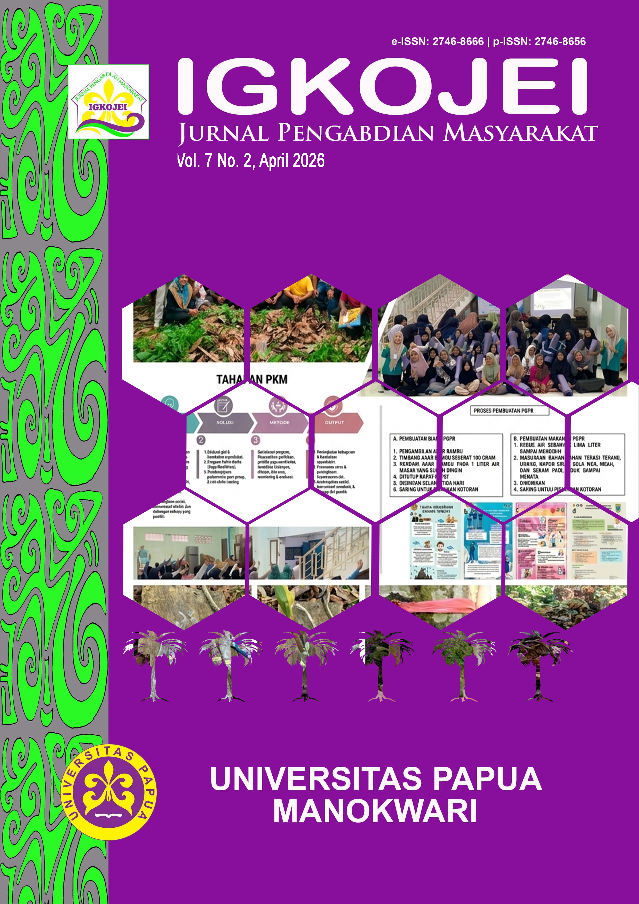 					View Vol. 7 No. 2 (2026): IGKOJEI: Jurnal Pengabdian Masyarakat
				